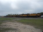 LMIX  15 RG  1Apr2011  Rail Grinder Train sitting in the yard